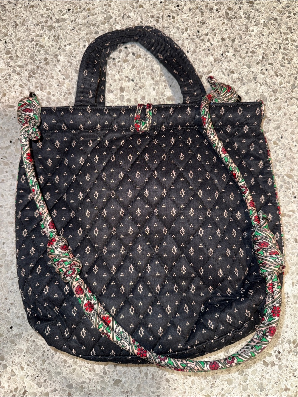 Vera Bradley Women's Premium Cotton Mini Original Tote Bag in Holly Days